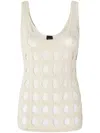 Pinko Cut-out Detailing Top With Appliqué Logo In Multicolor