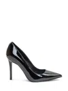 Pinko Juliette Stiletto Pumps With Logo Detail In Patent Leather Woman In Black