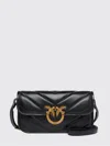 Pinko Small Love Bag Box Crossbody Bag In Napa In Black