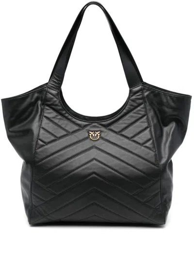 Pinko Tote Bag Puzzle Bag In Black