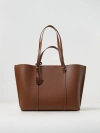 Pinko Carrie Big Tote Bag Brown In Leather