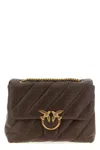 Pinko Tracolla 'big Love Bag Puff Maxi Quilt' In Brown