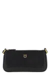 Pinko Half Moon Baguette Mini Crossbody Bag In Black