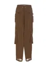 Pinko Transparent Georgette Cargo Pants