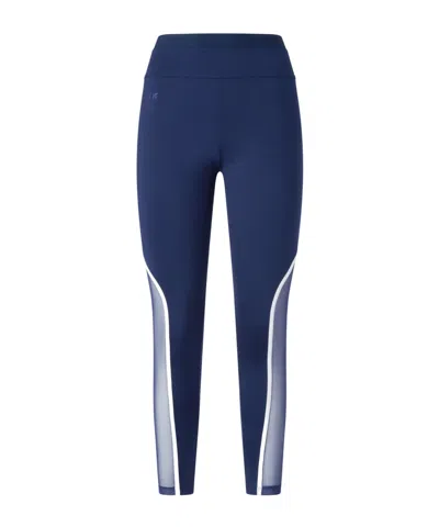 Pinko Transparent Inserts Leggings In Blue