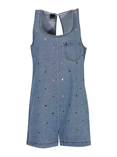 Pinko Travel Playsuit In Blue