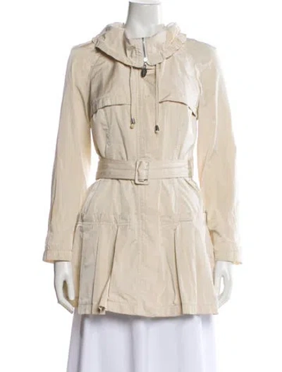 Pre-owned Pinko Trench Coat In Neutral