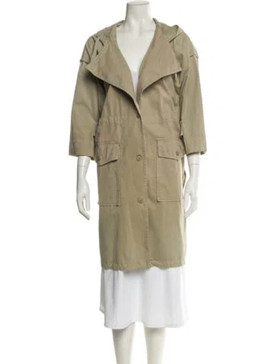 Pre-owned Pinko Trench Coat In Neutral