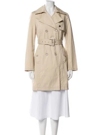 Pre-owned Pinko Trench Coat In Neutral