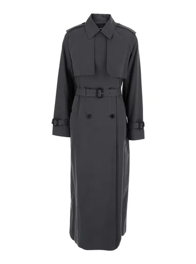 Pinko Trench Toffee With Wind Flap And Belt