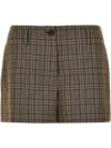 Pinko 'nevi' Checked Pattern Shorts