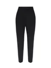 Pinko Slim-cut Cropped Trousers In Black