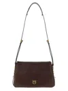Pinko Mini One Two Three Crossbody Bag In Brown