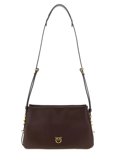 PINKO TRIPLET CROSSBODY BAGS BROWN