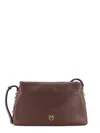 Pinko Mini One Two Three Crossbody Bag In Brown
