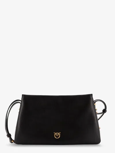 PINKO TRIPLET LEATHER SHOULDER BAG