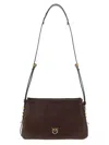 Pinko Mini One Two Three Crossbody Bag In Brown