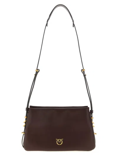Pinko Triplet Mini Crossbody Bag In Brown