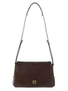 Pinko Mini One Two Three Crossbody Bag In Brown