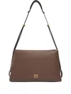 Pinko 'triplett' Shoulder Bag In Brown