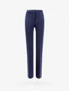 Pinko Flared Trousers With Frontal Pinces And Belt Loops In Blue