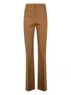 Pinko High-waisted Straight-leg Trousers In Viscose Blend