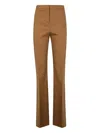 Pinko High-waisted Straight-leg Trousers In Viscose Blend