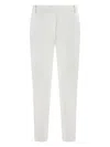 Pinko Tailored White Trousers With Side Pockets