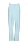 Pinko Flared Fit Trousers With Pockets And Pleats In Blue