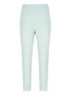 Pinko High Waist Tailored Fit Trousers In Green