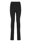 Pinko Hulka Flared Viscose Trousers In Black