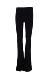Pinko Black Wool-blend Trousers In Black