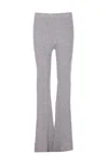 Pinko Crystal-embellished Ribbed Trousers In Multi