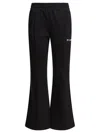Pinko Logo-embroidered Flared Trousers In Black