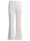 Pinko Logo Embroidered Track Pants In White