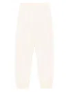 Pinko Straight Trousers With Elastic Waistband And Cuffs In Pink