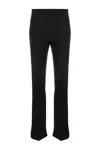 Pinko Bello Cigarette Pants In Milano Stitch In Black