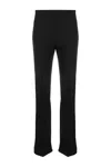 Pinko Bello Cigarette Pants In Milano Stitch In Black