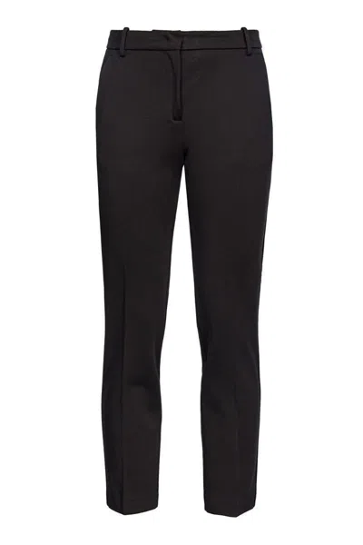 Pinko Trousers With Drawstring Waist And Elasticated Cuffs In Black