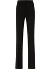 Pinko Flattering Tailored Trousers With Classic Waistband In Black