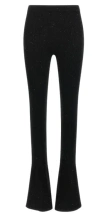Pinko Black Wool-blend Trousers In Black