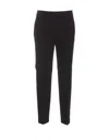 Pinko Tailored Black Trousers With Polished Silhouette In Black