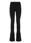 Pinko Black Wool-blend Trousers In Black