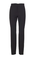 Pinko Pietanze Skinny Trousers With Adjustable Bottom In Black