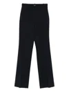 Pinko Wide Leg High Waist Trousers In Black