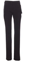 Pinko Tailored Trousers Featuring Zip Pockets In Black