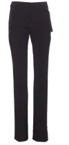 Pinko Tailored Trousers Featuring Zip Pockets In Black