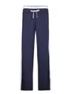 Pinko Viscose Blend Jogging Pants In Blue