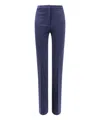 Pinko Flared Trousers With Frontal Pinces And Belt Loops In Blue