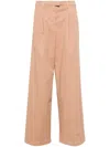Pinko Trousers Brown In Pink